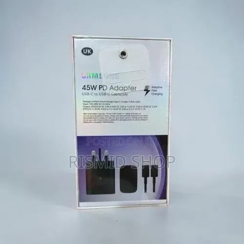 Samsung 45W USB-C Super Fast Charging Adapter With Type-C Cable(6500)