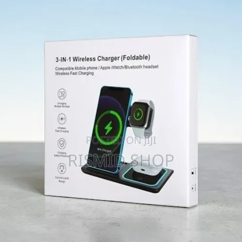 3 IN 1 Wireless Charger Foldeable