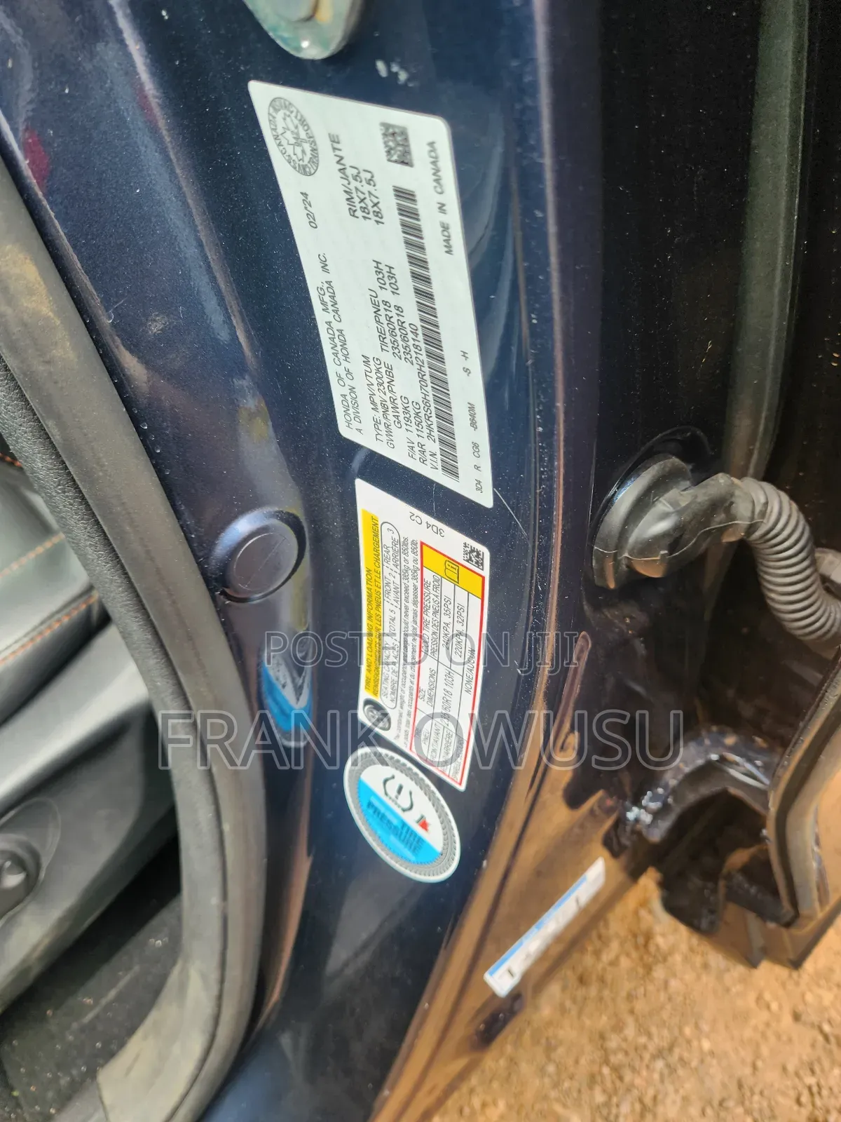 Honda CR-V Hybrid 2024 Blue