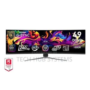 Msi MPG 491cqpx Qd-Oled 49" DQHD Curved Gaming Monitor