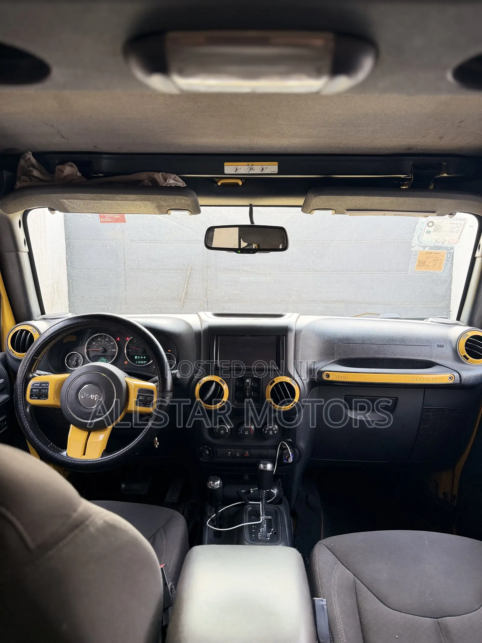 Jeep Wrangler Unlimited Sport 2012 Yellow