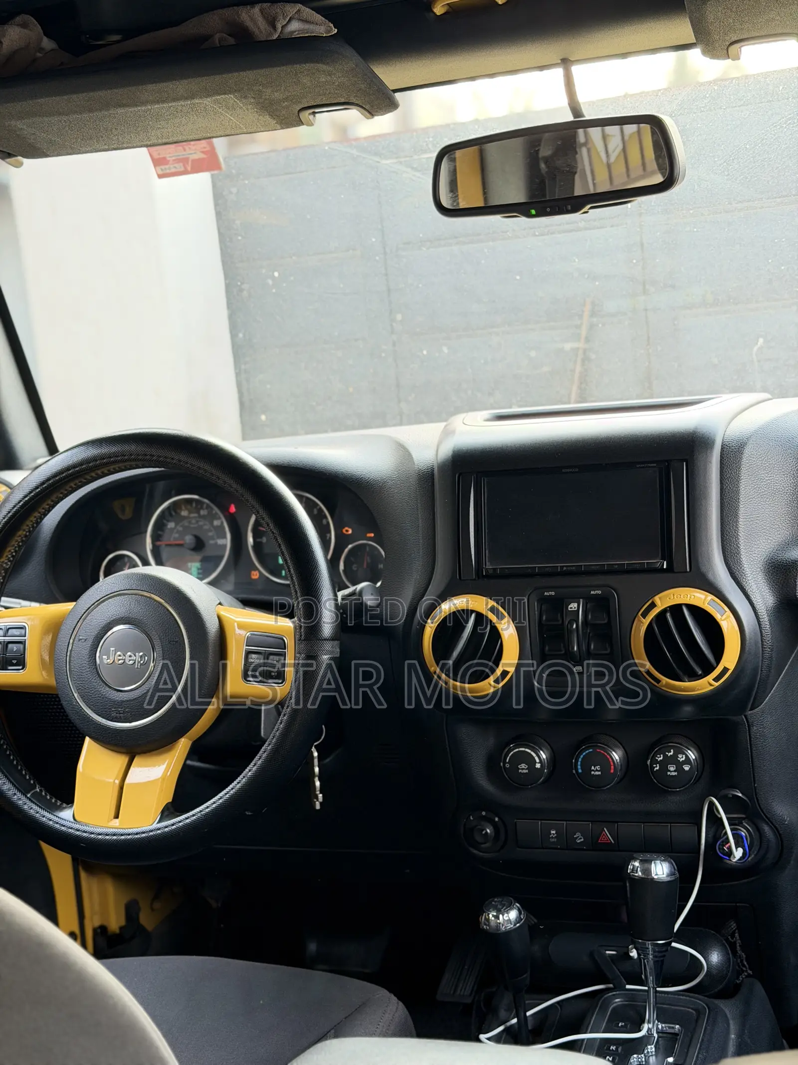 Jeep Wrangler Unlimited Sport 2012 Yellow