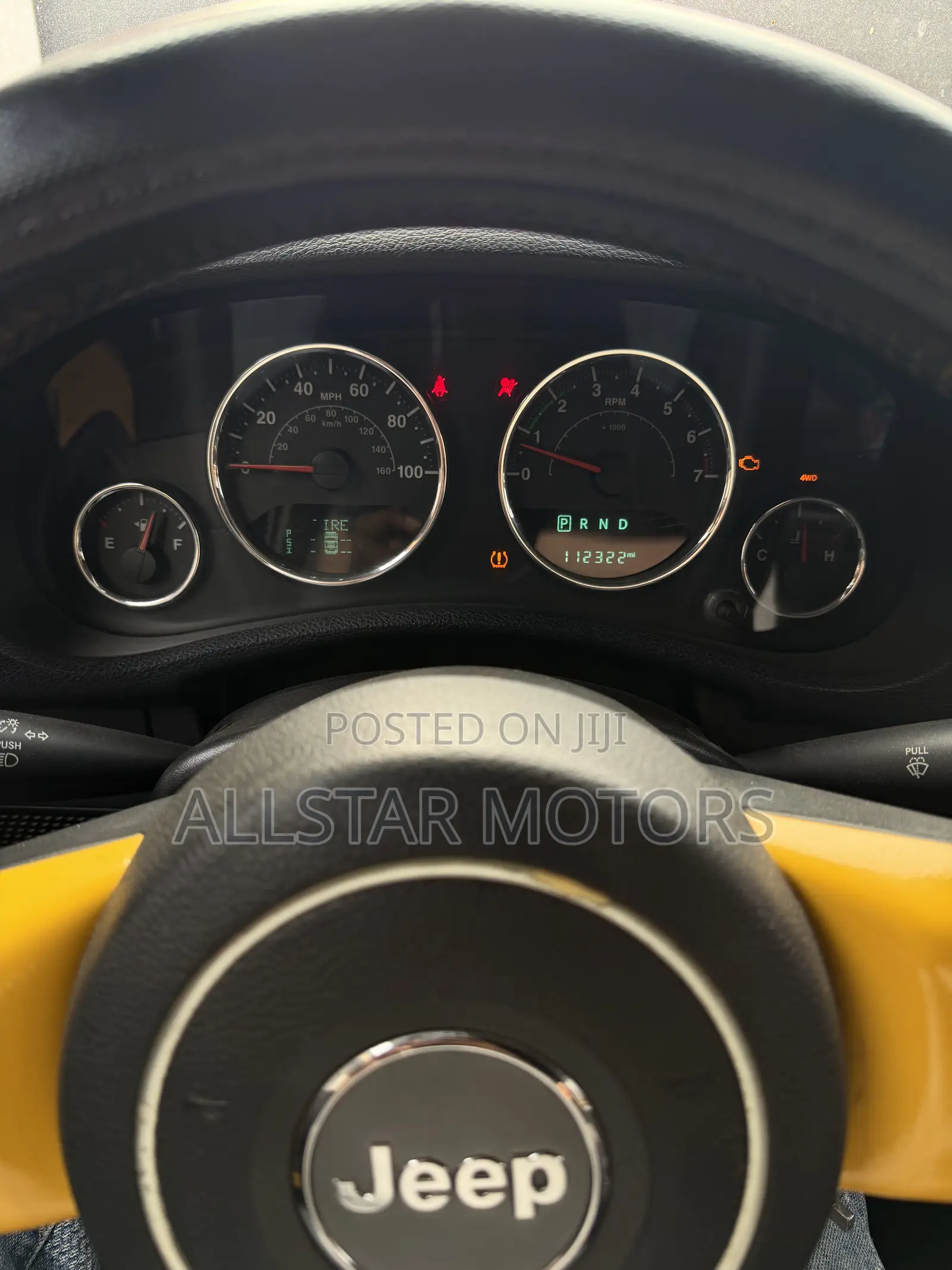 Jeep Wrangler Unlimited Sport 2012 Yellow