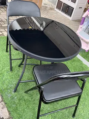 Foldable Glass Table and Chair