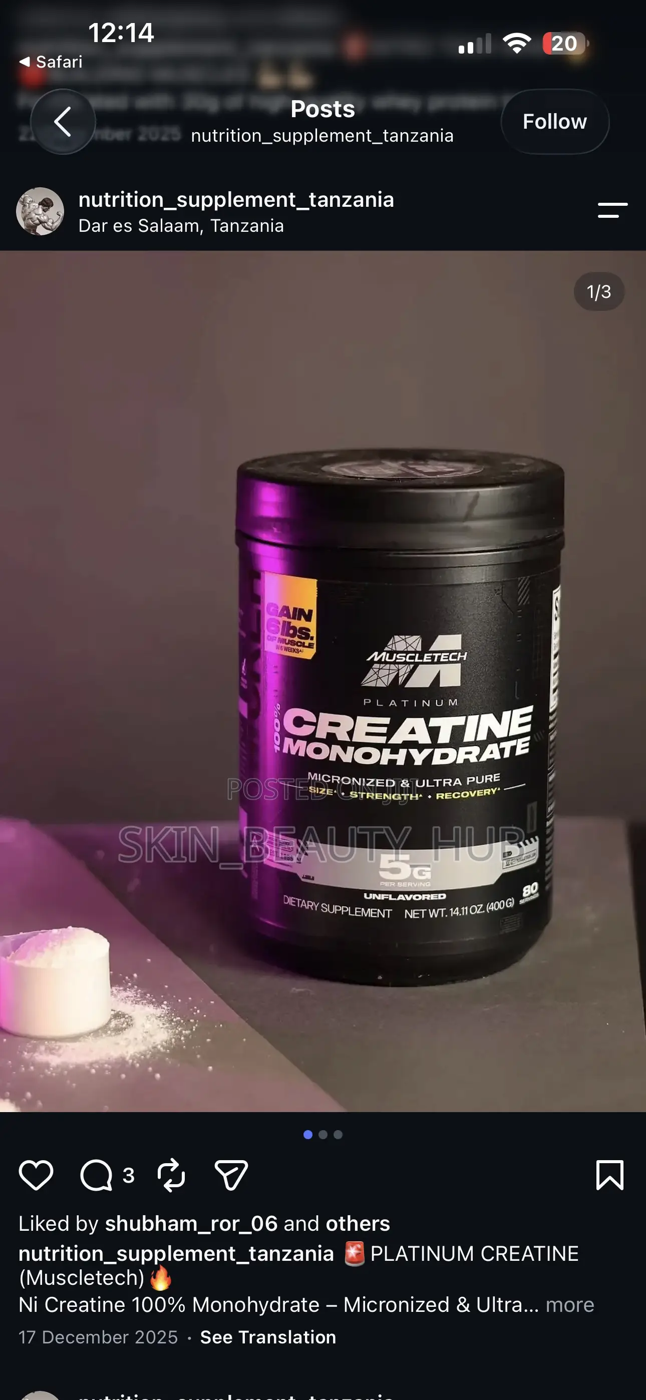 Muscletech Platinum Creatin-Imonohydrate