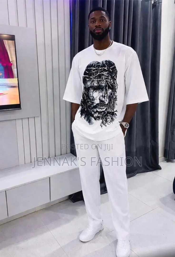 All White Men's Unique Kaftan