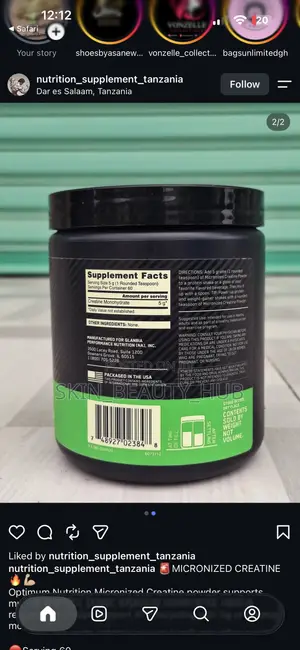 OPTIMUM NUTRITION Micronized Creatine Powder