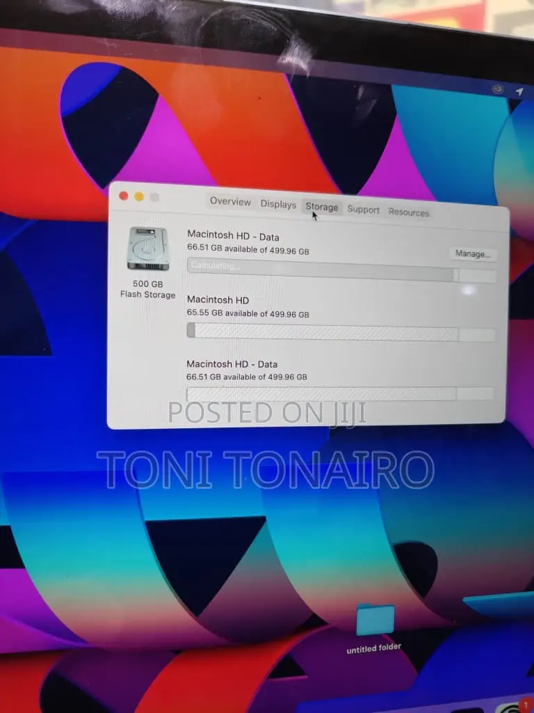 Laptop Apple MacBook Pro 2016 16GB Intel Core i7 SSD 500GB