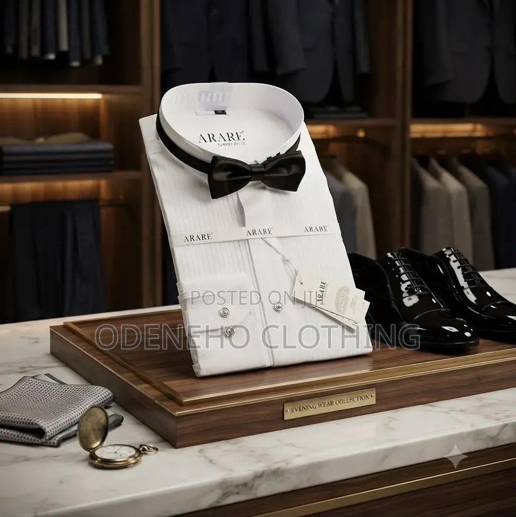 Tuxedo Shirt and Tie for Men
