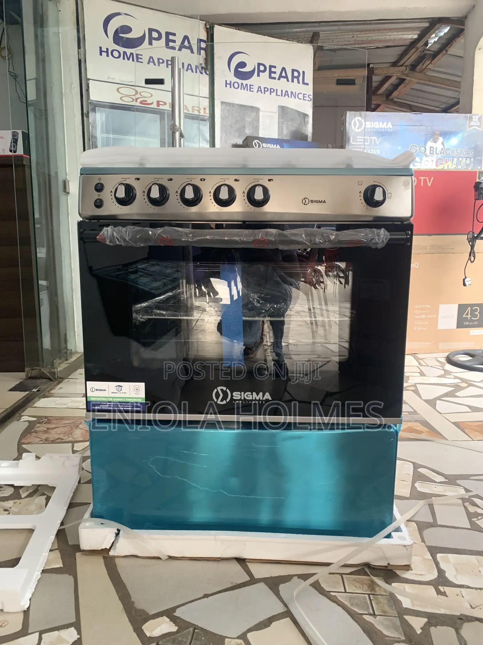 80 by 60 5 Burner Gas -Oven Cooker