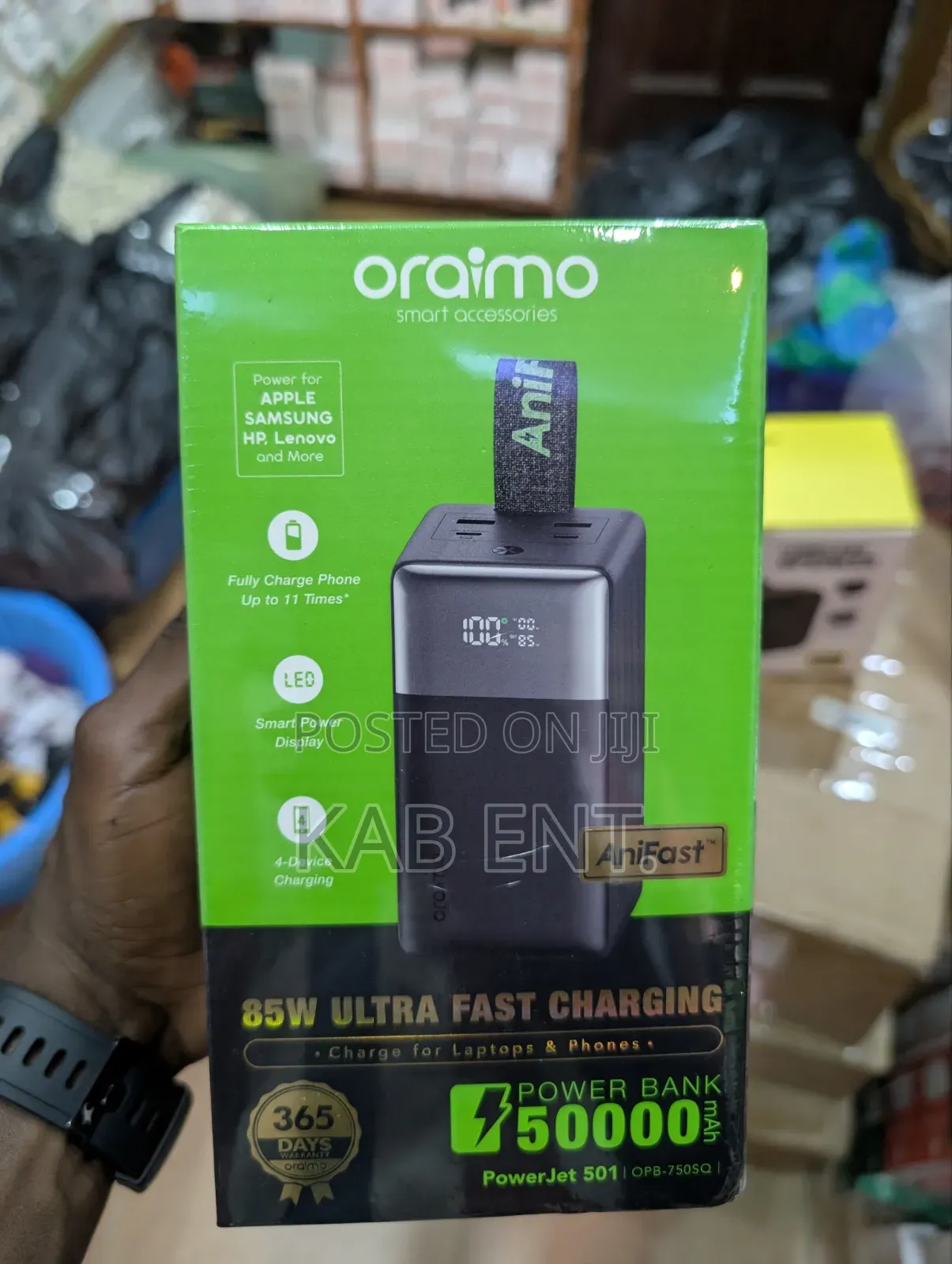 Oraimo PowerJet 501 Power Bank (OPB-750SQ) – 50000mAh