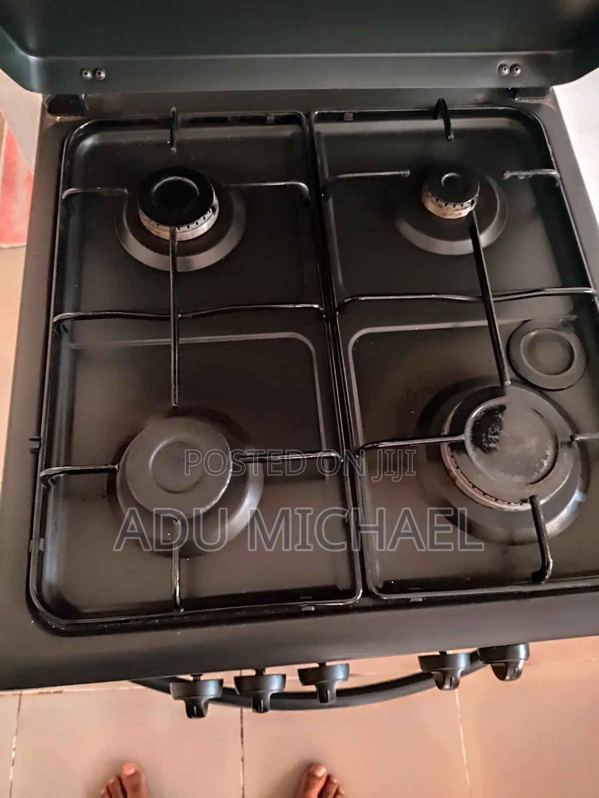 Gas Cooker With Grill 4 Burner