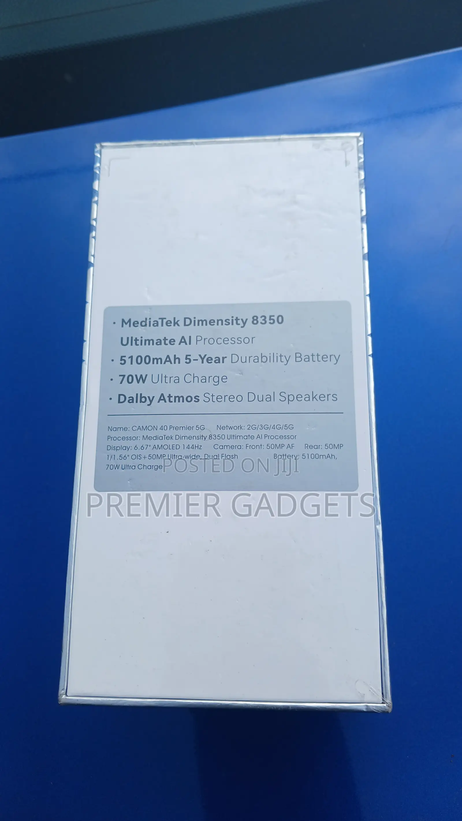 New Tecno Camon 40 Premier 5G 256 GB Black