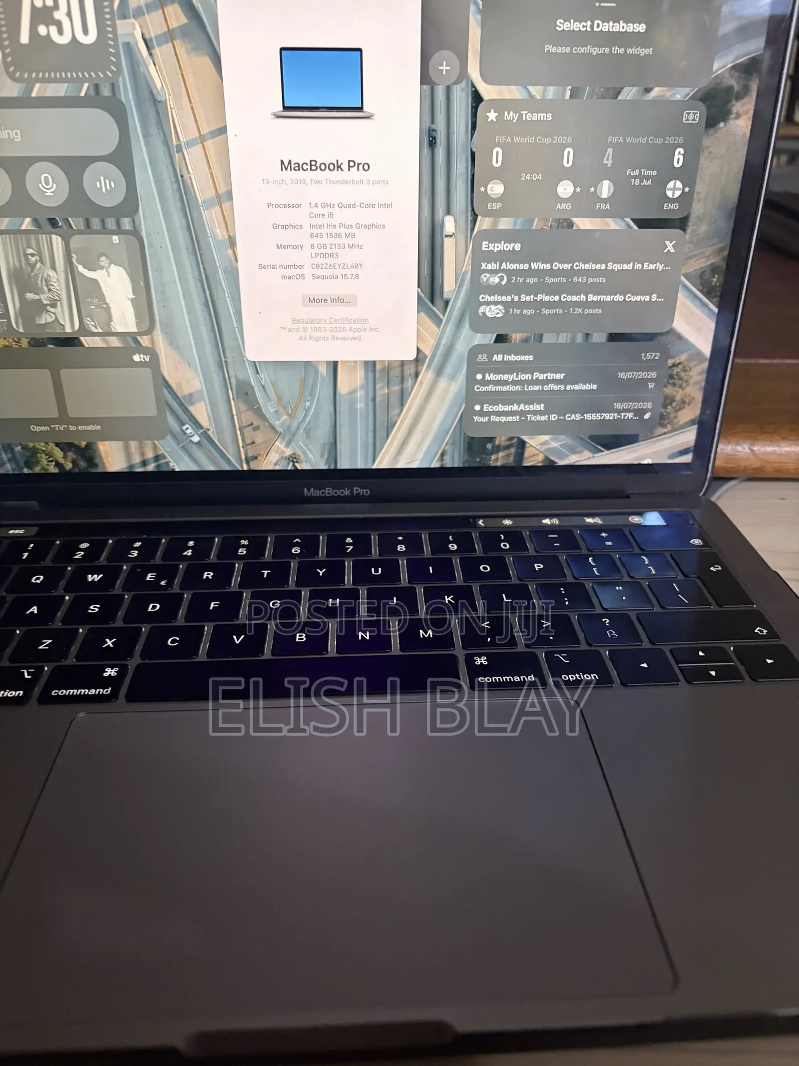 Laptop Apple MacBook Pro 2019 8GB Intel Core i5 SSD 128GB