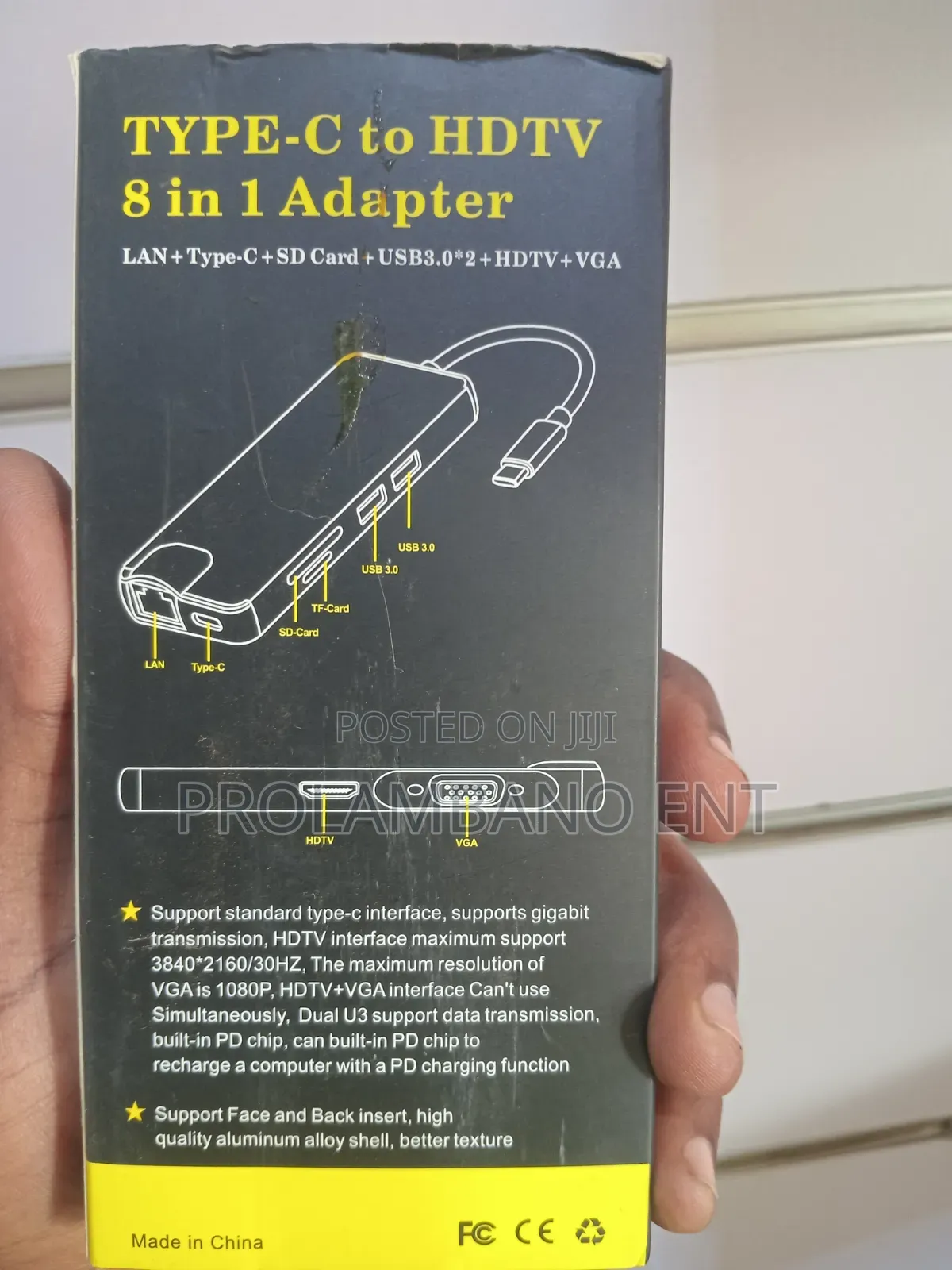 Type-C to HDTV 8-in-1 Adapter