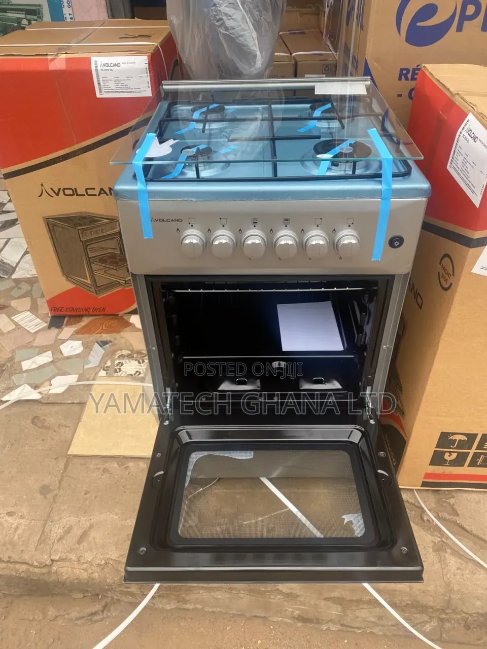 Volcano 50x50cm 4 Burner Gas Stove With Oven and Grill