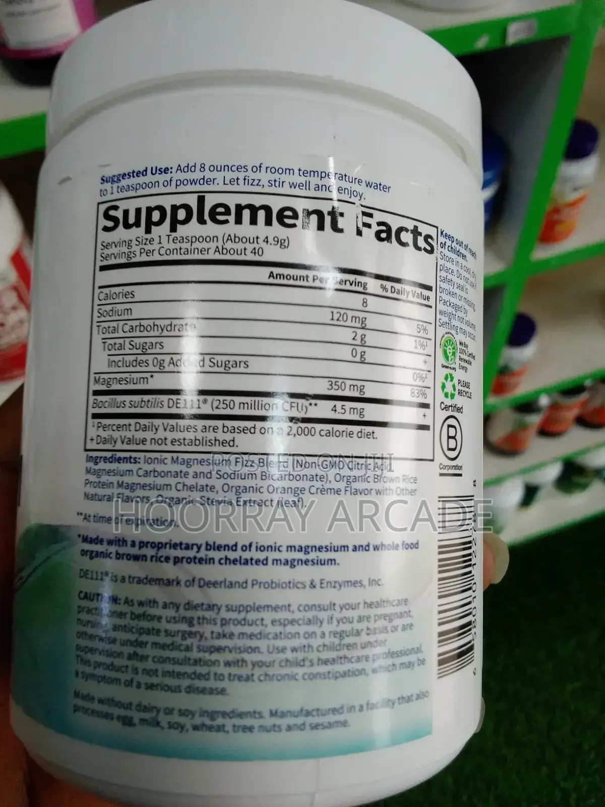 Magnesium Powder - 197g !! Delivery Only!!
