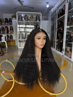 20 Inches Super Double Drawn Kinky Straight Wig Unit
