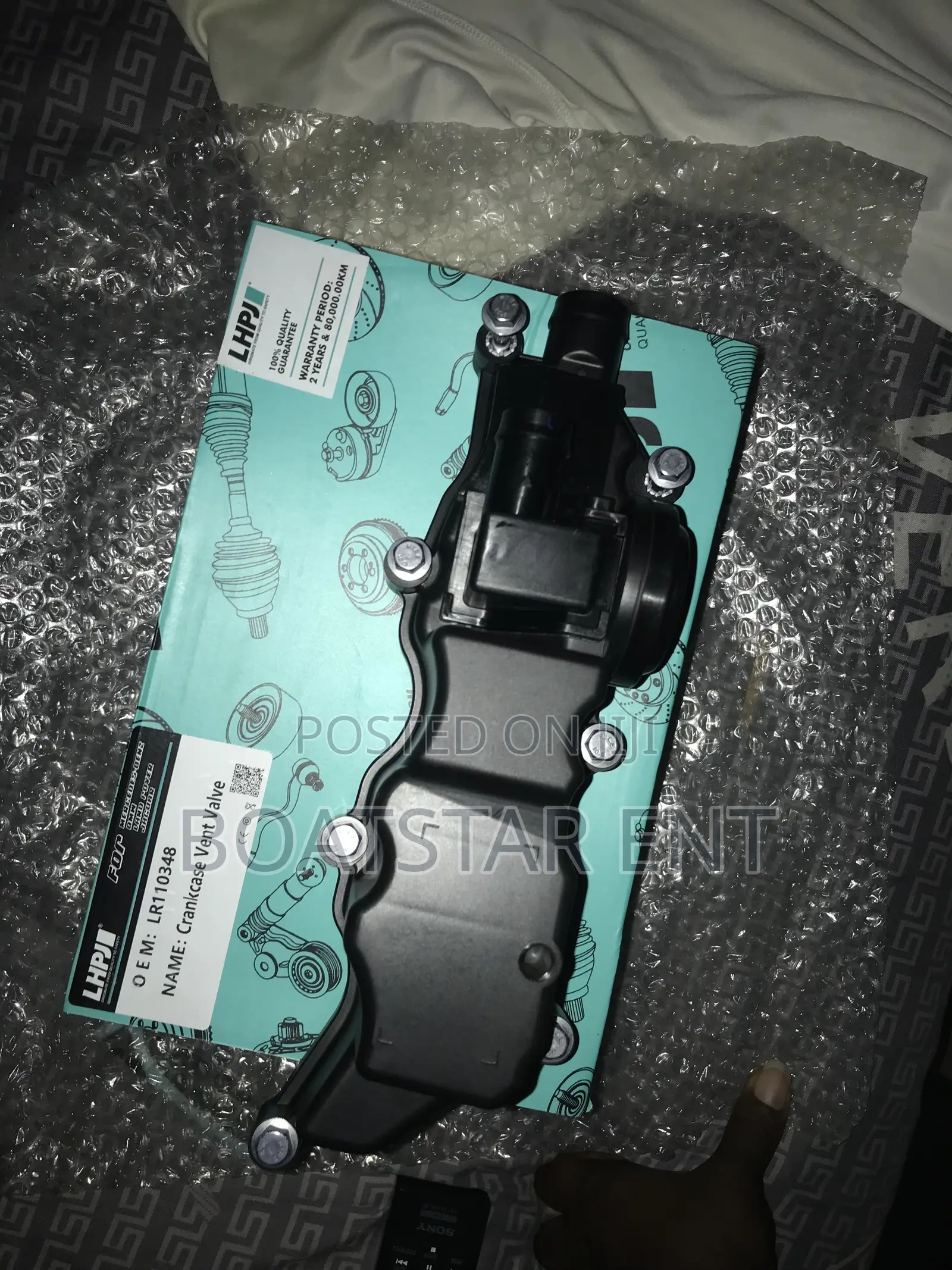 Range Rover Velar Crankcases Vent Valve