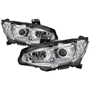 Honda Civic 2016 2017 2018 Headlights Pair