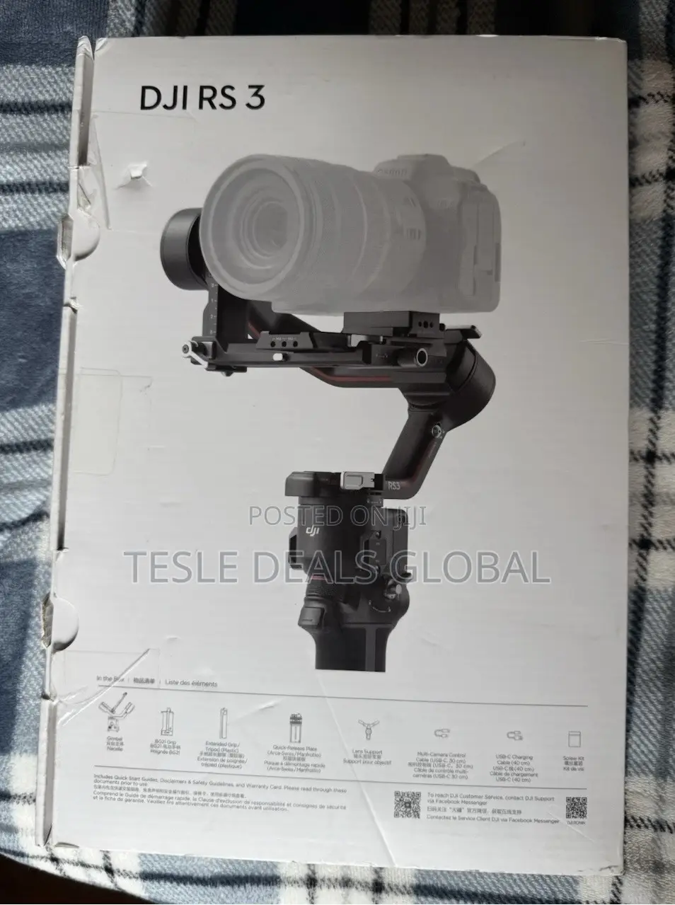 DJI Ronin RS 3 Gimbal Stabilizer for DSLR Camera Black Automated Axis