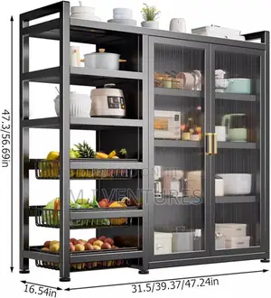 Modern Multi-Purpose Kitchen Pantry Storage Cabinet