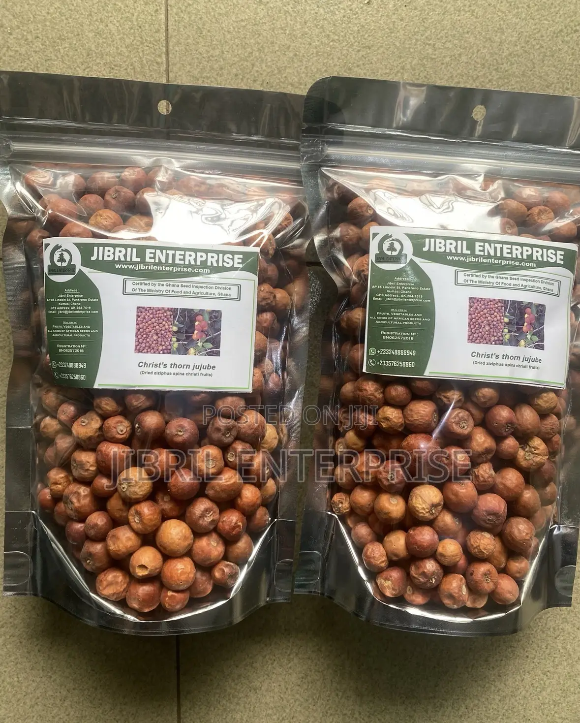 Christ Thorn Jujube Fruit, 200g/30gh, 100% Organic and Natural