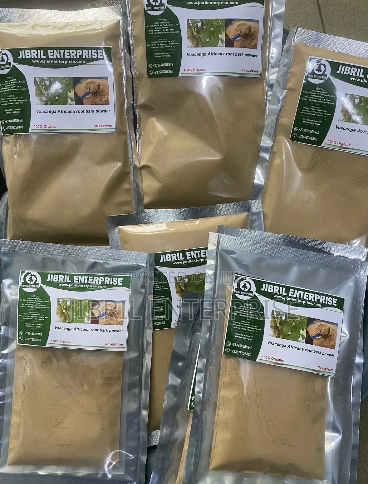 Voacanga Africana Root Bark Powder, 100g/70gh, 100% Natural