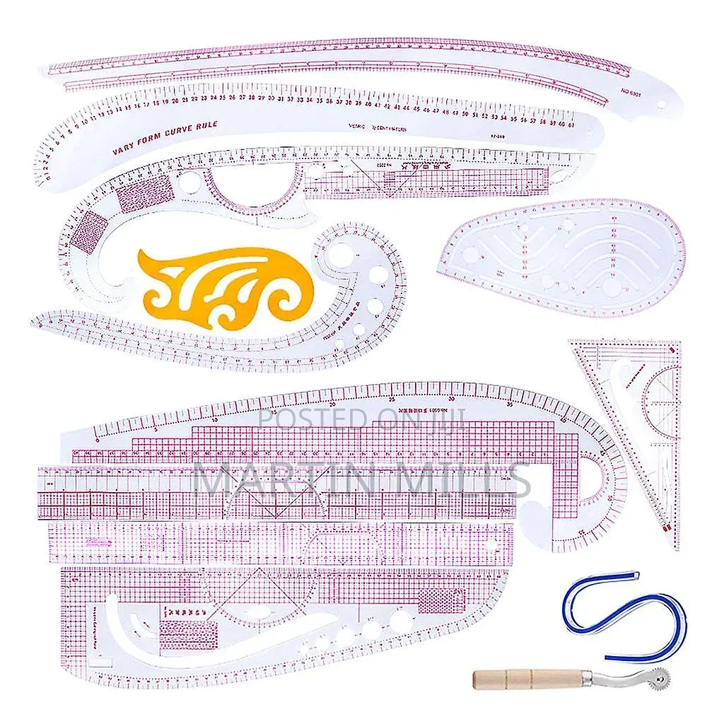 Thirteen Set French Curve Ruler