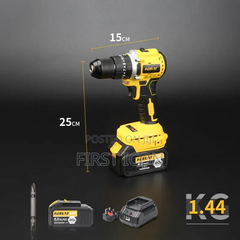 21V Brushless 4-in-1 Cordless Power Tool Combo Kit