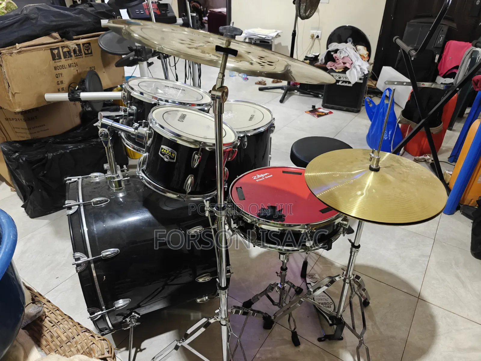 Set of Spinning and Live Band Instruments