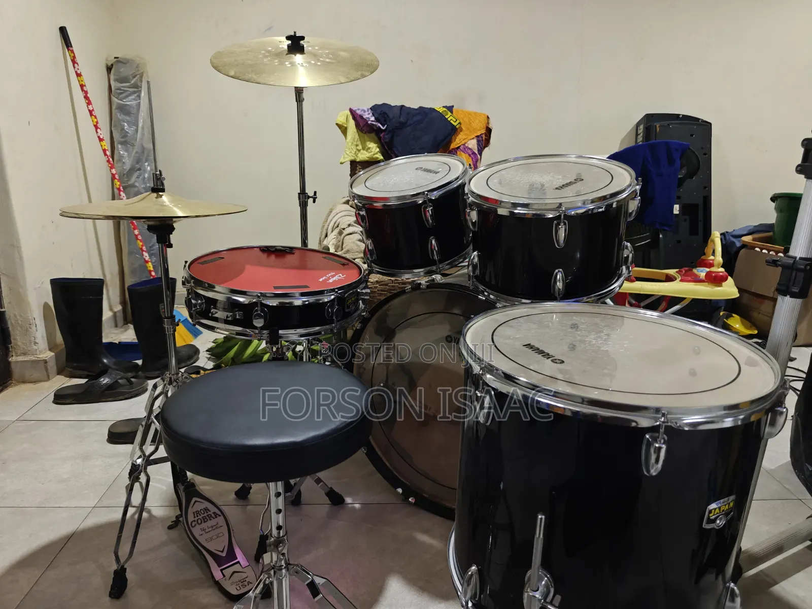 Set of Spinning and Live Band Instruments