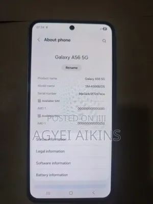 New Samsung Galaxy A56 128 GB Gray