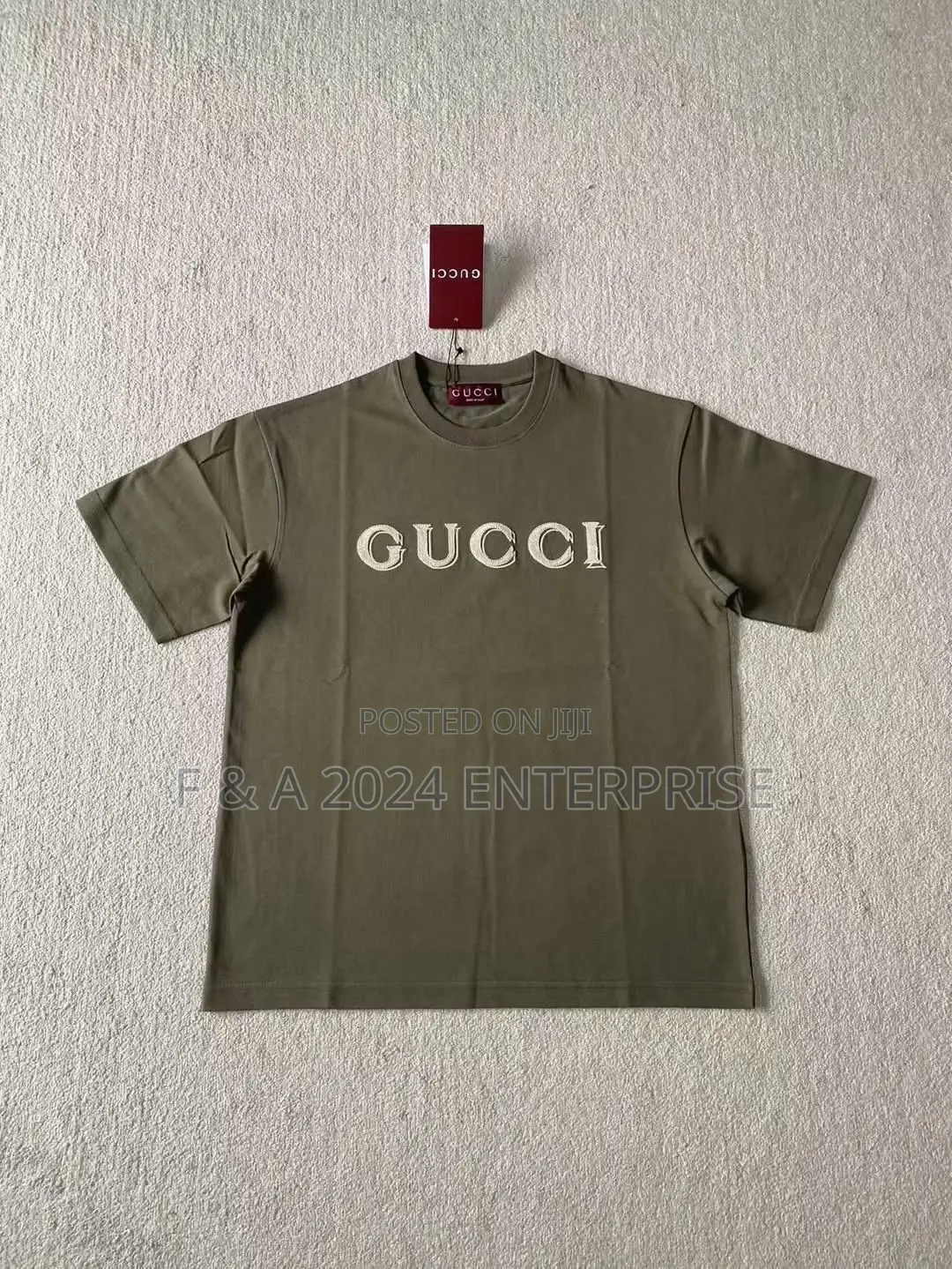 GUCCI Forrest Green Branded Shirts Available