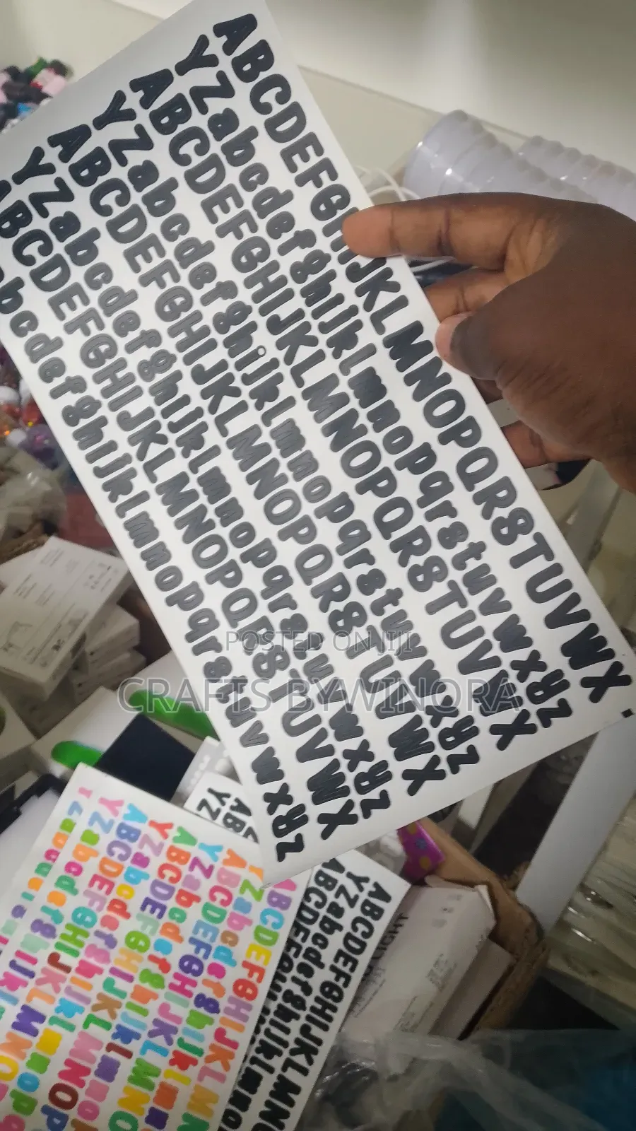 Large Alphabet Stickers – Multiple Colors