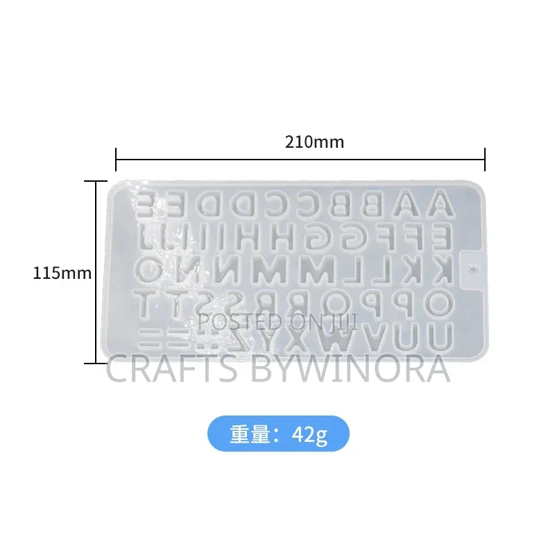 Mini Alphabet Silicone Mould