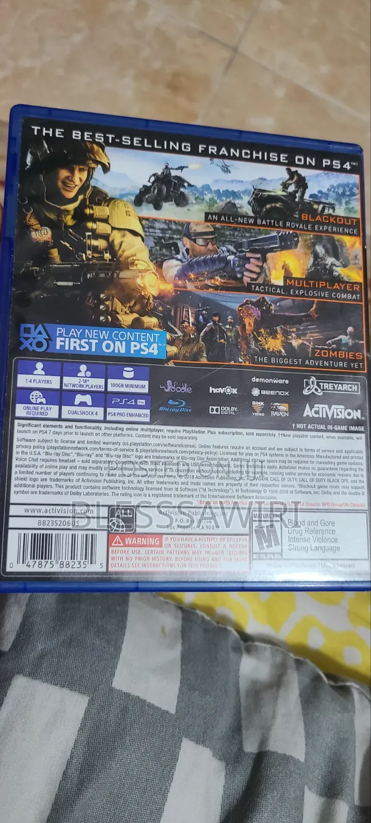 The Call of Duty Black Ops III PS4 Game CD