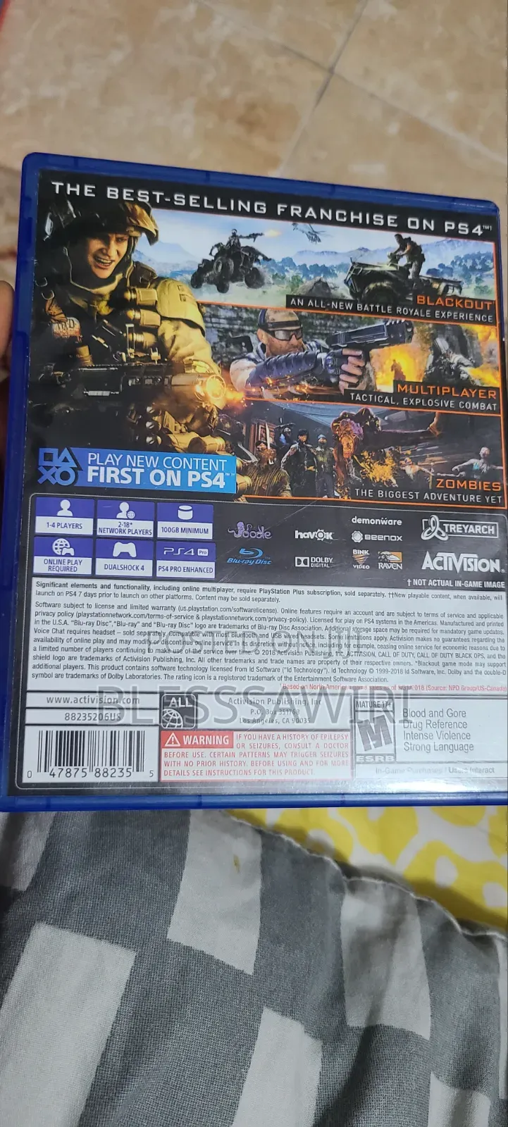 The Call of Duty Black Ops III PS4 Game CD