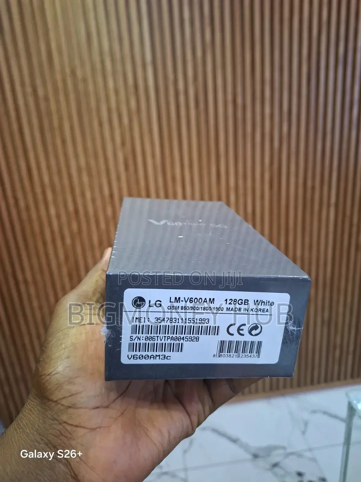 New LG V60 ThinQ 5G 128 GB Black