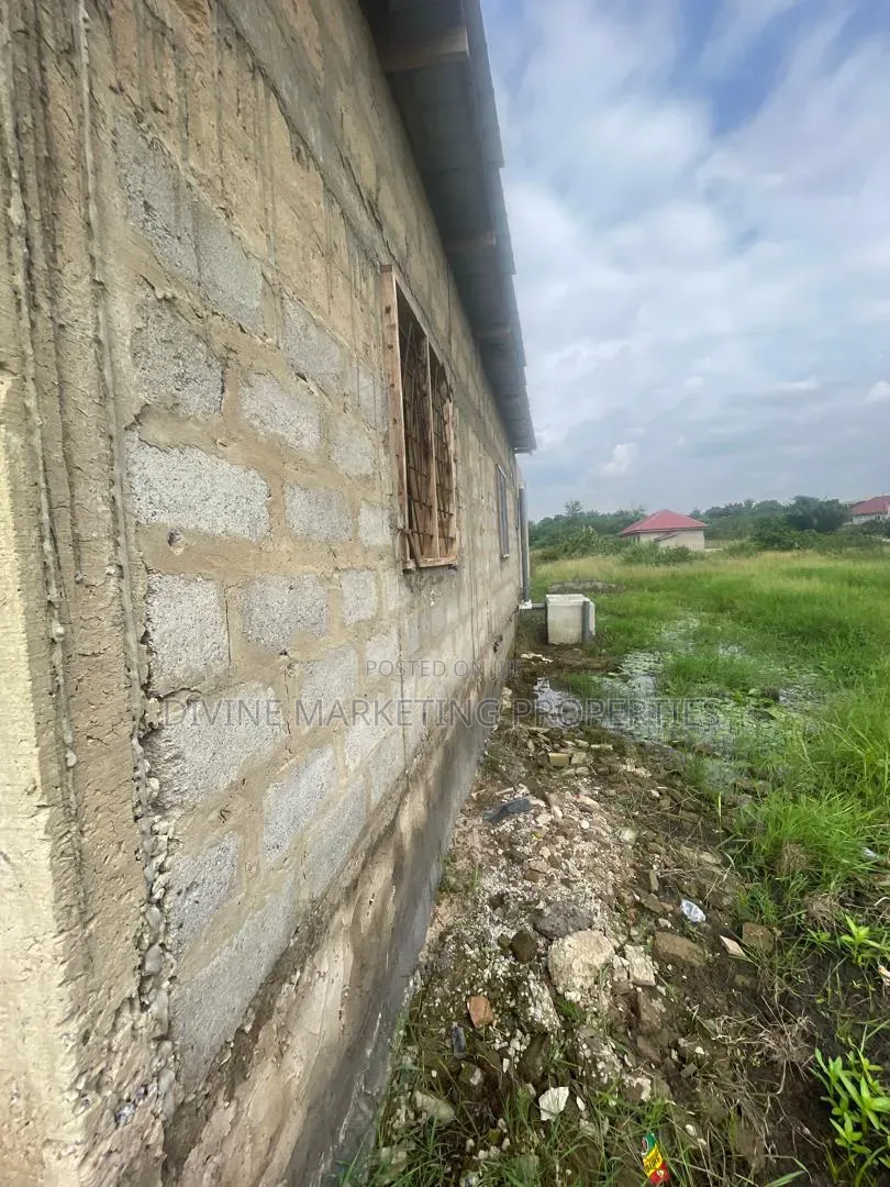 Partially Roofed 3brm House at Ashalaja Avornyo, Accra