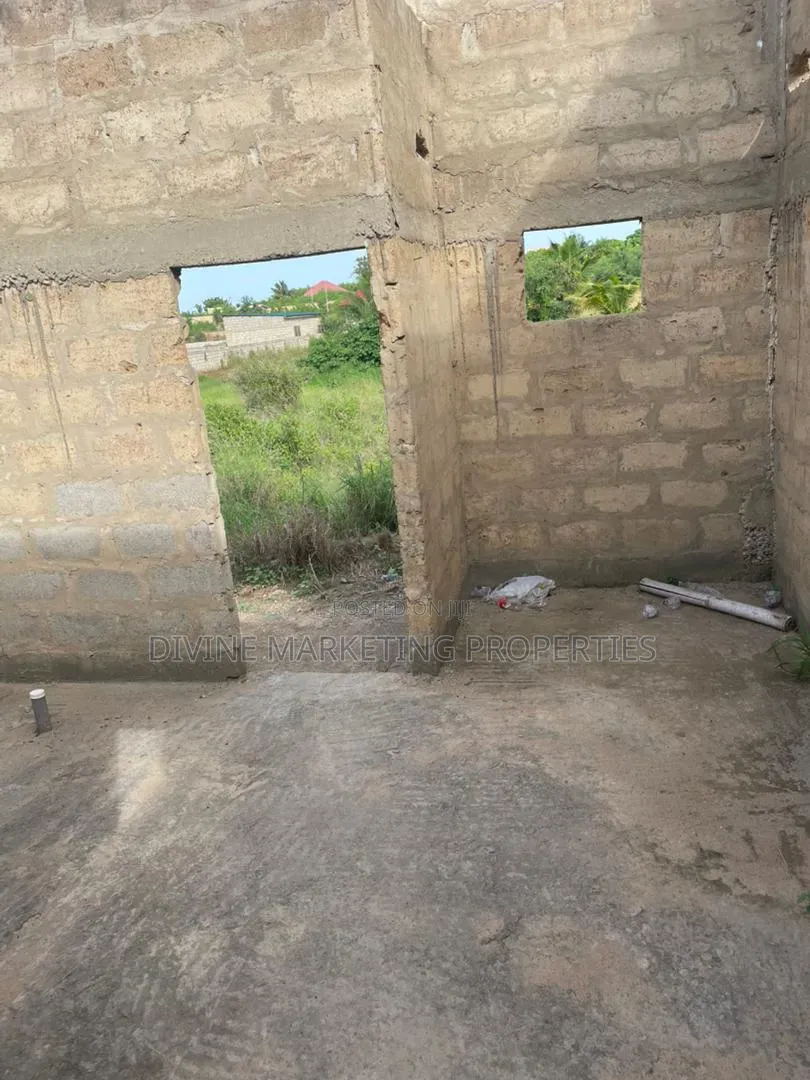 Partially Roofed 3brm House at Ashalaja Avornyo, Accra