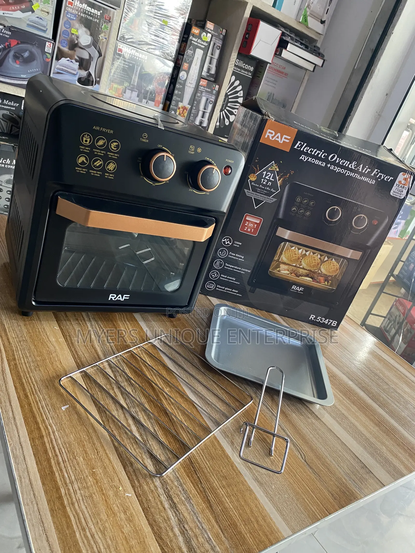 RAF 12L Kitchen Appliance Oven Air Fryer