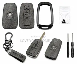Toyota Smart Key Replacement Shell Case Kit With Keychain – 4 Button