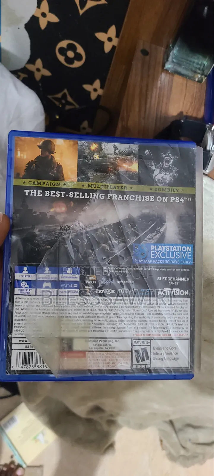 Call of Duty WWII PS4 Game CD