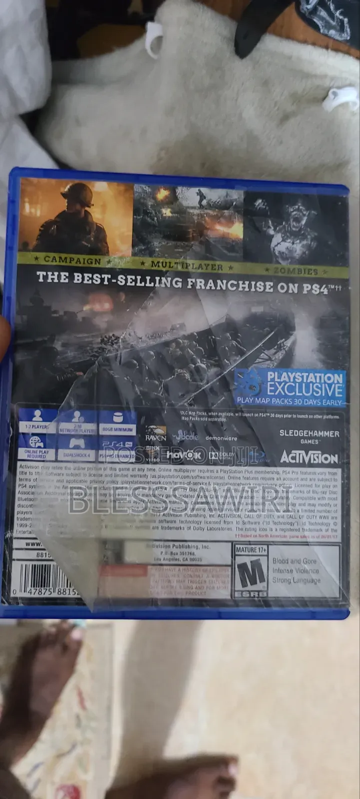 Call of Duty WWII PS4 Game CD