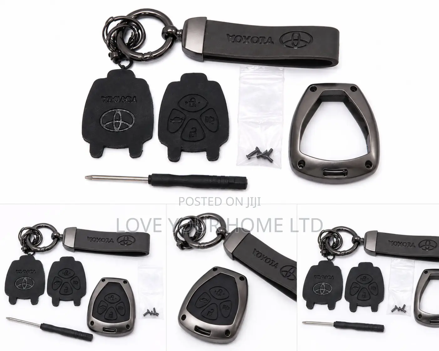Toyota 4-Button Smart Car Key Replacement Shell Case Kit