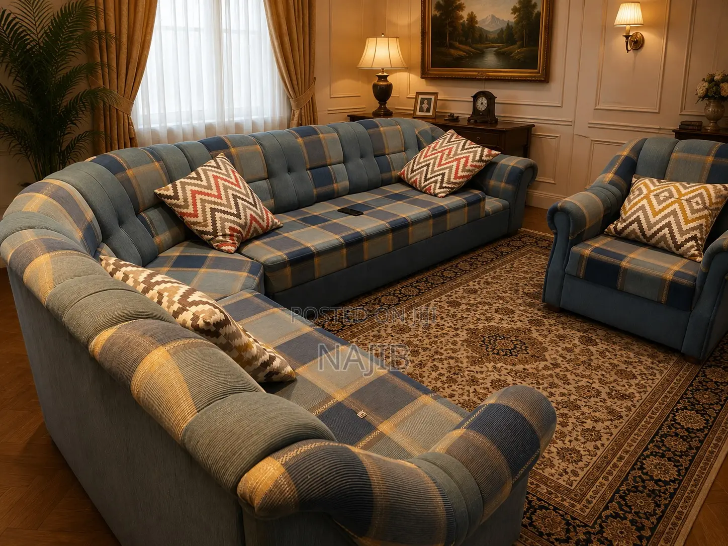 Premium Convertible Sofa Set With Pull-Out Bed Storage Compartment