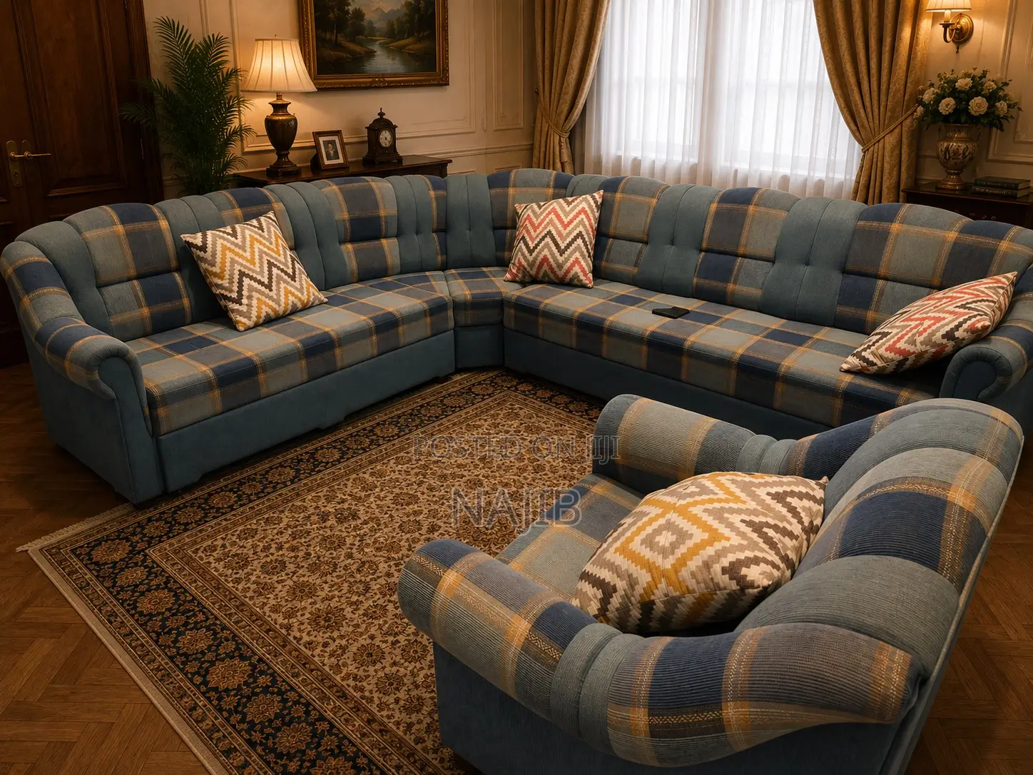 Premium Convertible Sofa Set With Pull-Out Bed Storage Compartment