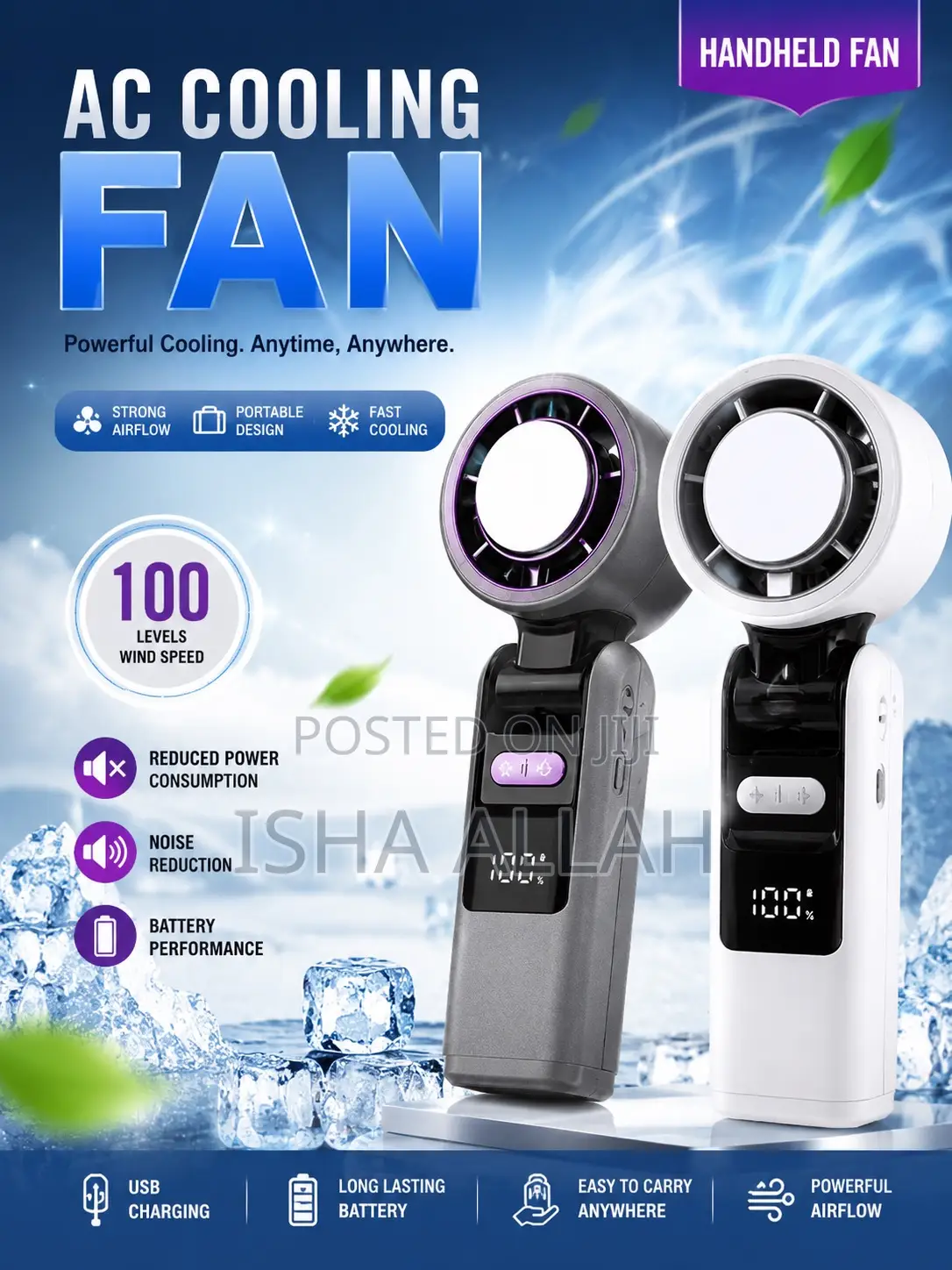Arctic Breeze Pro Handheld Fan