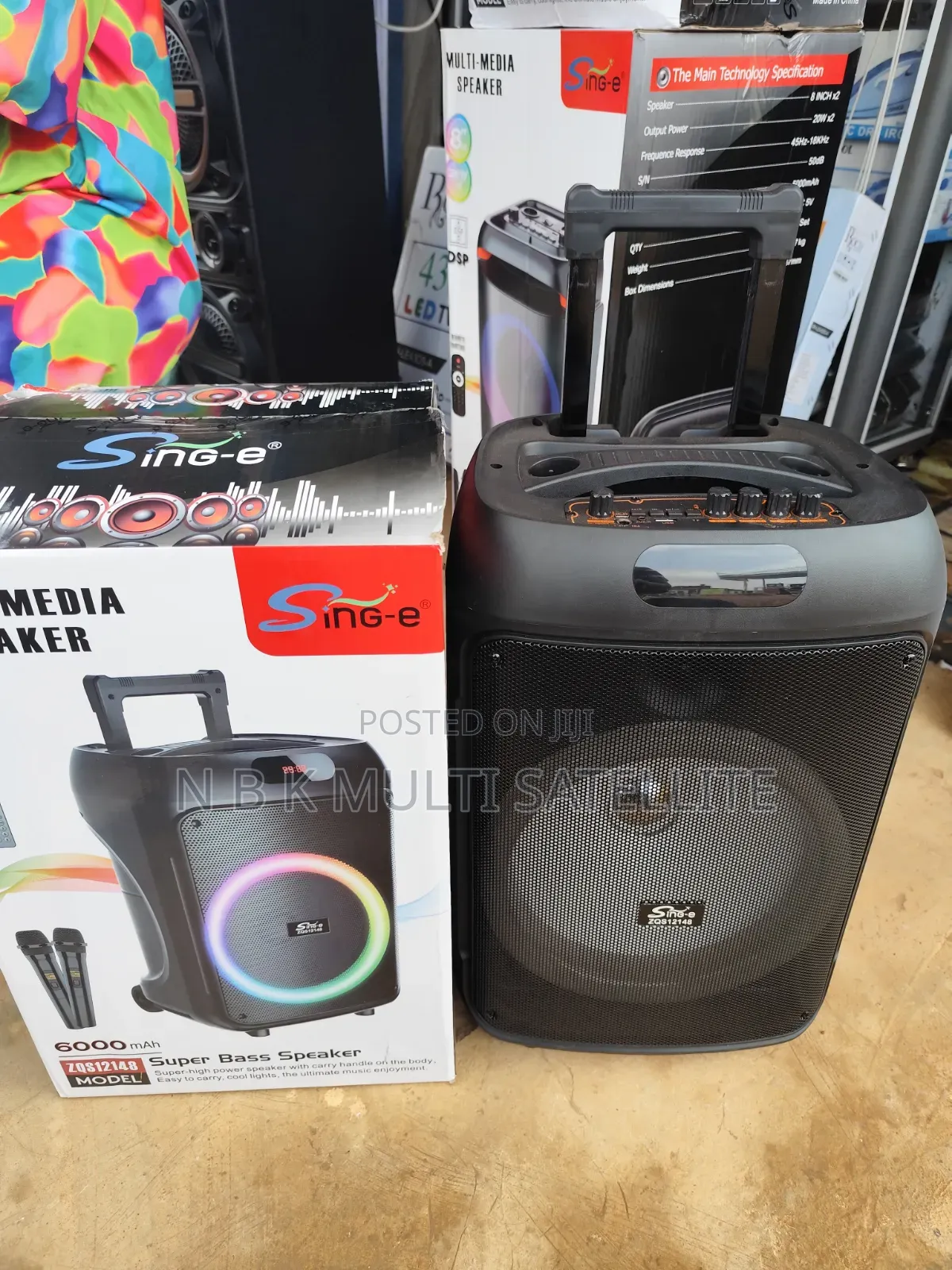 12 Inch High Power Bluetooth Subwoofer Speaker With 2 Wireless Mic